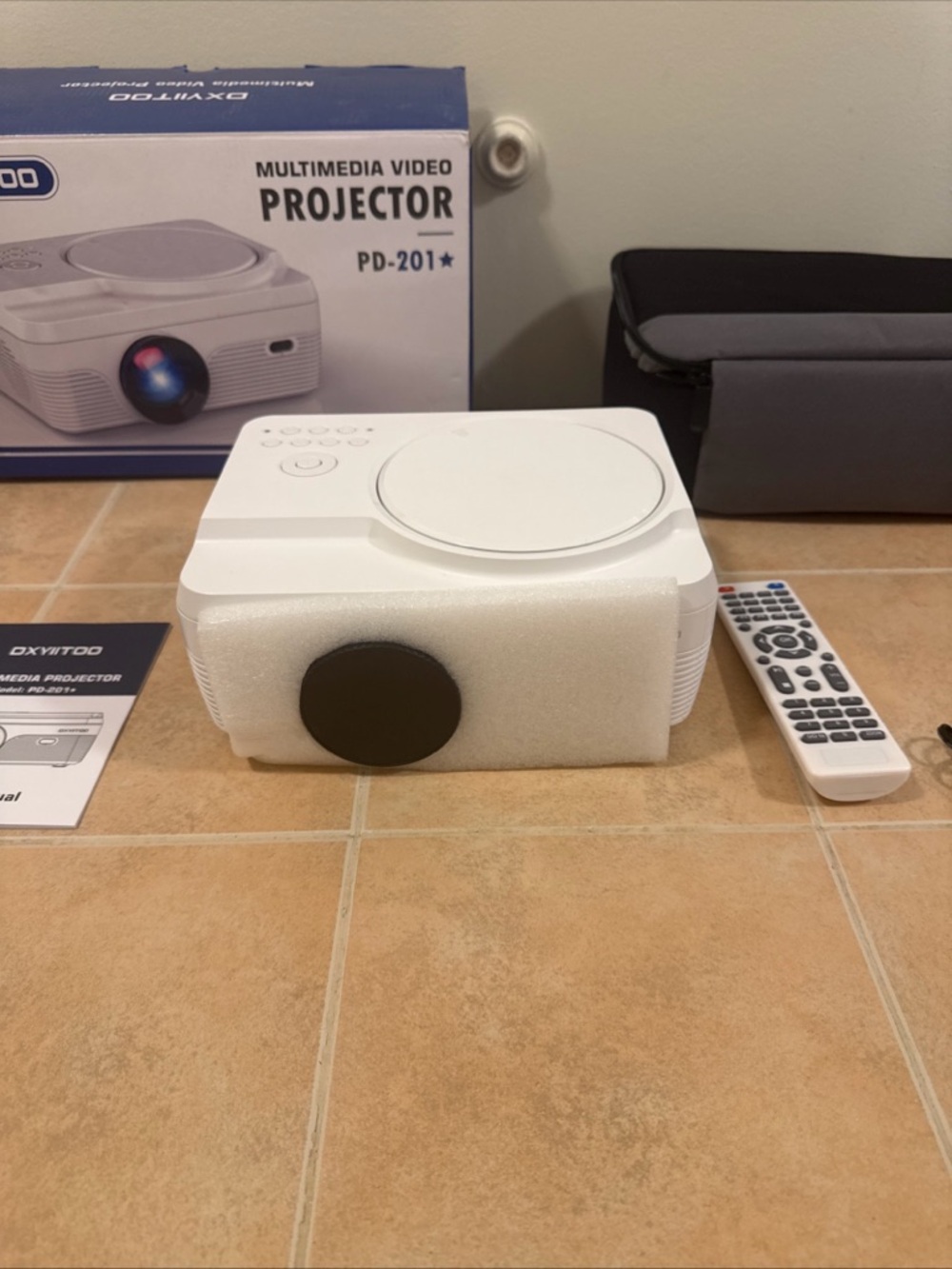 DXYIITOO PD-201+ Portable Multimedia Projector - White